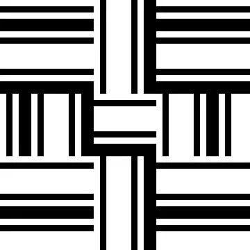 1838 Seamless pattern with black stripes Illustrazione stock