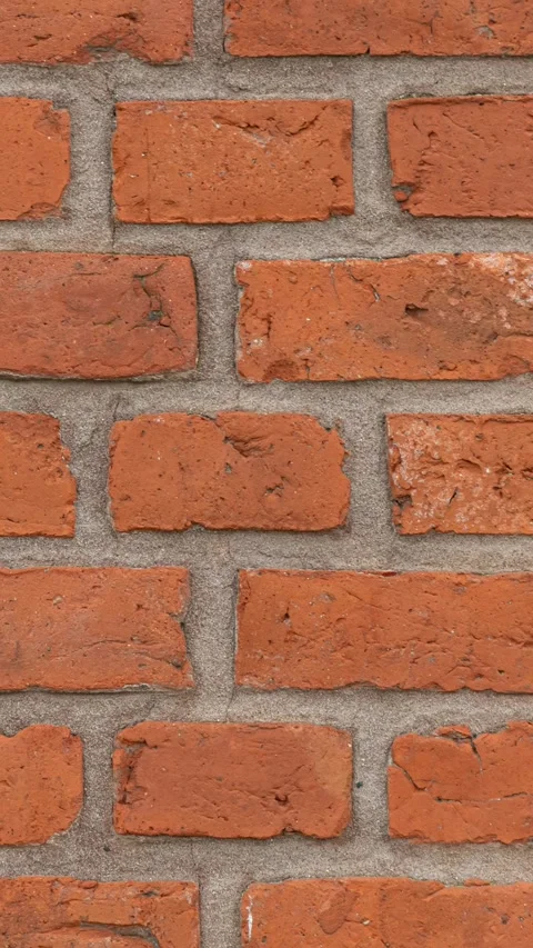 185_Red brick wall texture pattern.mp4 Stock Footage 347072623
