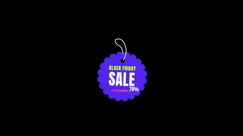 188 Animation Text Label Black Friday Sale 70 Vidéo 301559283