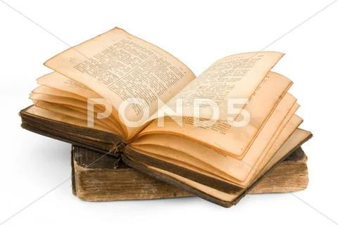 1886 years old-russian bible Stock Photos