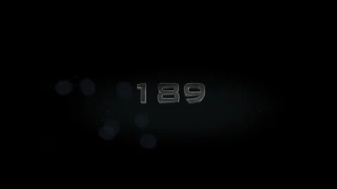 189 title metal text on black alpha channel background Stock Footage 295870112