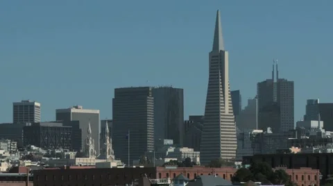 18Sec SanFran Skyline 库存影片 881863