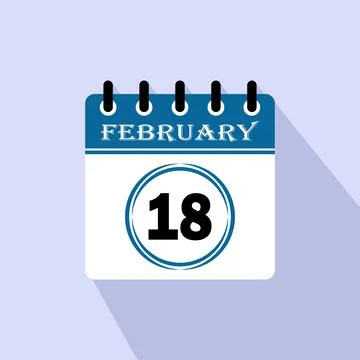 18th days of the month 스톡 일러스트