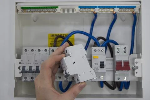 18th edition consumer unit Stock Photos