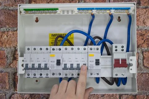 18th edition consumer unit Stock Photos