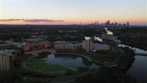 18th June 2026. Varsity Lakes, Queensland, Australia. Bond University sunset 스톡 동영상 337401291