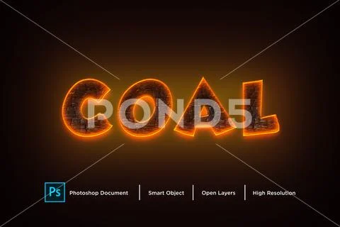 19 coal  cow text effect Design Photoshop Layer Style PSD Template