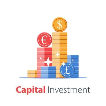 19 coin stack 2 Stock Illustration