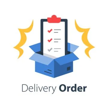 19 delivery box 1 스톡 일러스트