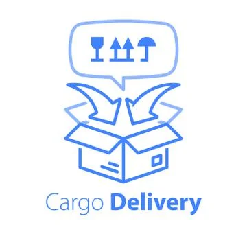 19 delivery box 1 Illustrazione stock