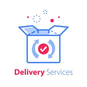19 delivery box 1 Stock Illustration