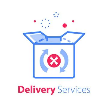 19 delivery box 1 스톡 일러스트