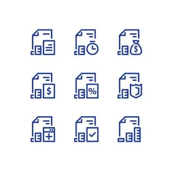 19 doc set 2 Ilustração Stock