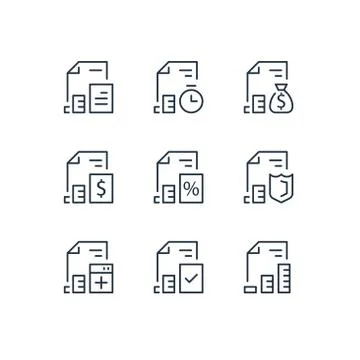 19 doc set 2 Ilustração Stock