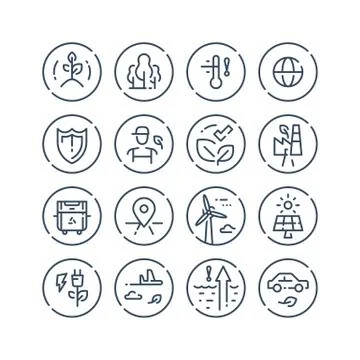 19 ecology Illustrazione stock