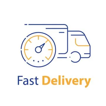 19 fast delivery 13 Illustrazione stock