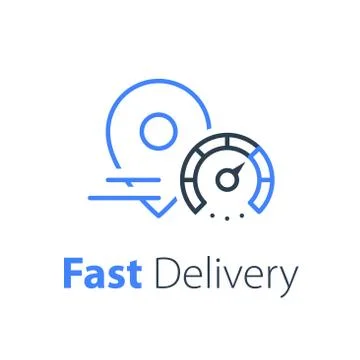 19 fast delivery 13 Illustrazione stock