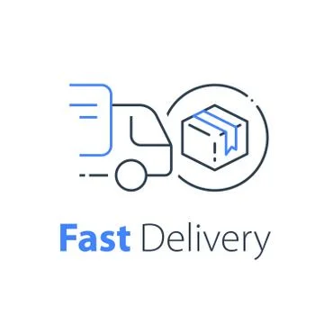 19 fast delivery 26 Illustrazione stock
