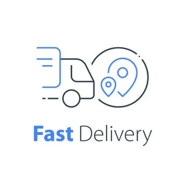 19 fast delivery 26 Illustrazione stock