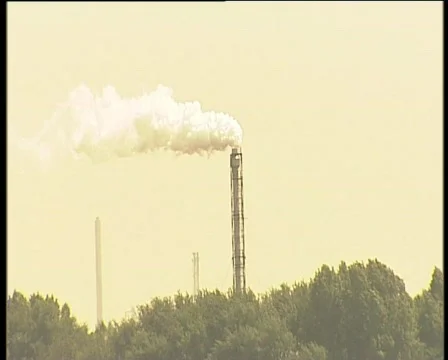 19 industrial chimney Stock Footage 371053