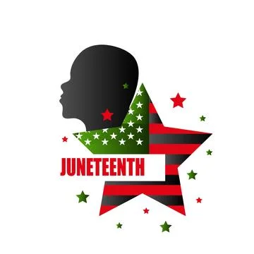 19 june Juneteenth celebration, vector banner Stock Illustration