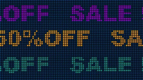 19 Text Animation with Graphics Led Panel Movement Sale 50 Off 库存影片 130793454