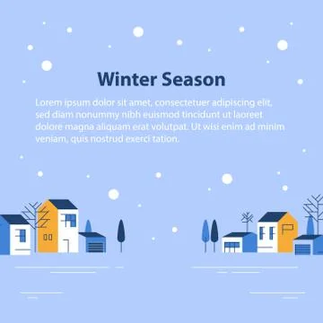 19 Town winter 1 Illustrazione stock