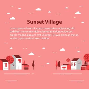 19 Town winter 1 Stock Illustration