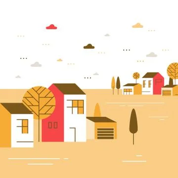 19 Town winter 1 Illustrazione stock