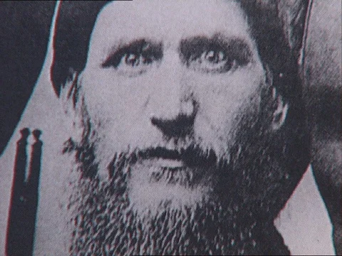 1900-Grigori Rasputin / Russia / 1900-1916 Stock Footage