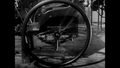 1901-Henry Ford / Ford Quadricycle / Dearborn / USA / 1890-1909 Stock Footage