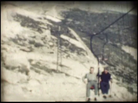 1901 Ski lift Stock Footage 35538723
