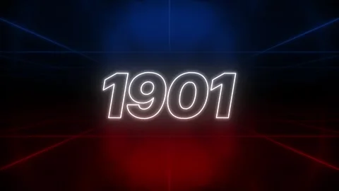 1901 Text Retro Style Stock Footage 326067017