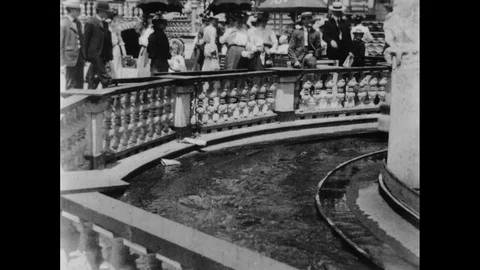 1903-Leisure Park / Coney Island / New York City / 1896 - 1903 Stock Footage