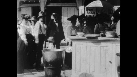 1903-Leisure Park / Coney Island / New York City / 1896 - 1903 Vídeos de archivo 77911089