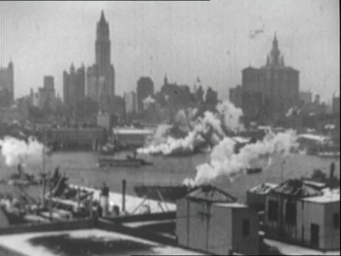 1909-City / New York City / USA / 1900-1909 Stock Footage