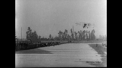 1909-Flight Pioneer / Flying Machine / 1909 Stock Footage