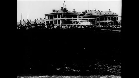 1909-Orville Wright / Fort Myer / USA / 1908-1909 Stock Footage