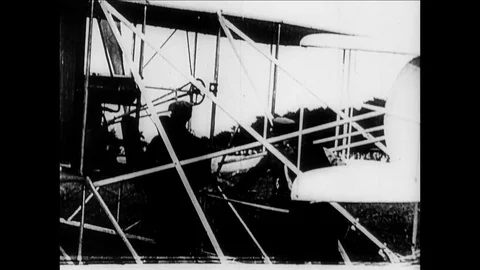 1909-Orville Wright / Fort Myer / USA / 1908-1909 Stock Footage