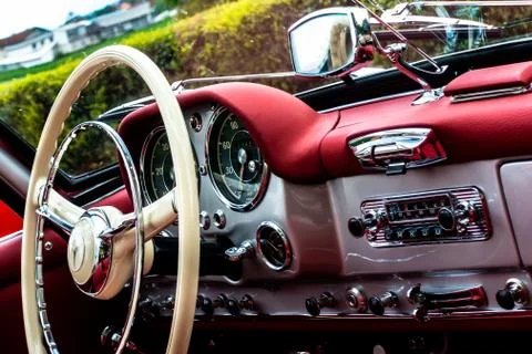 190SL Interieur close up Stock Photos