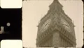 1910s Big Ben Clock Tower LONDON Vintage Old Film Home Movie HD видео футажи