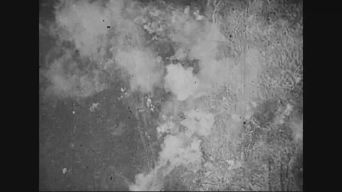 1910s - German troops advance under shellfire. Stock Footage 84335238