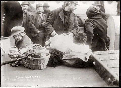 1910s. Polish immigrants. Foto stock
