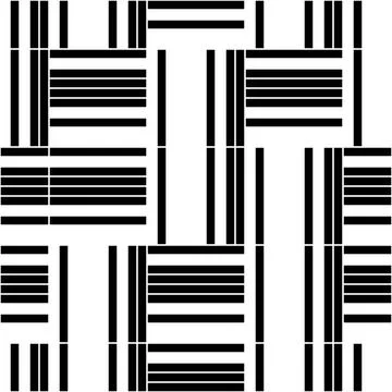 1911 Seamless pattern with vertical and horizontal black lines Stock Illustration