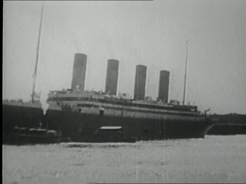 1912-Edward J. Smith / Captain / Titanic / England / 1912 스톡 동영상 77866447