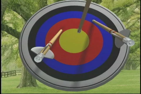 1913 archery arrow target Stock Footage 822374