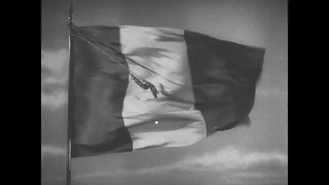 1914 - In this documentary directed by Frank Capra, French soldiers led by Stock Footage 136199296