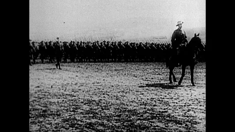 1914-First World War / Mobilisation / Australia / 1914 Stock Footage