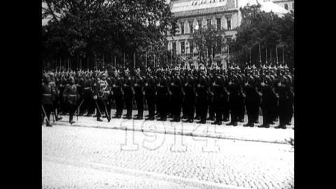 1914-First World War / War Preparation / Germany / 1914 Stock Footage