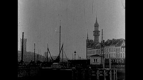 1914-Invasion / Belgium / First World War / 1914 Stock Footage